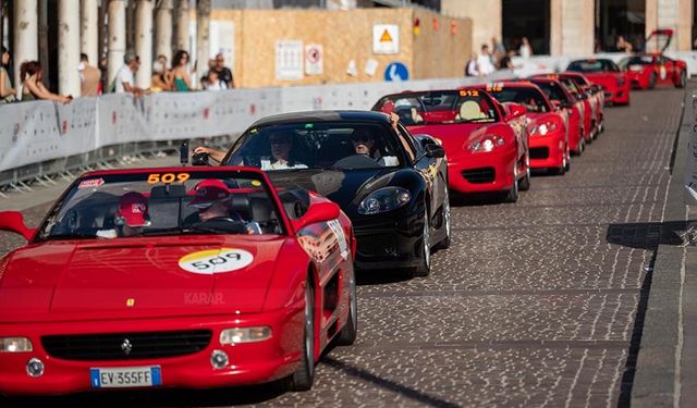 Ferrari tutkunlarının destansı yarışı