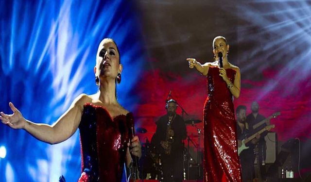 Merve Özbey konserinde kavga çıktı!