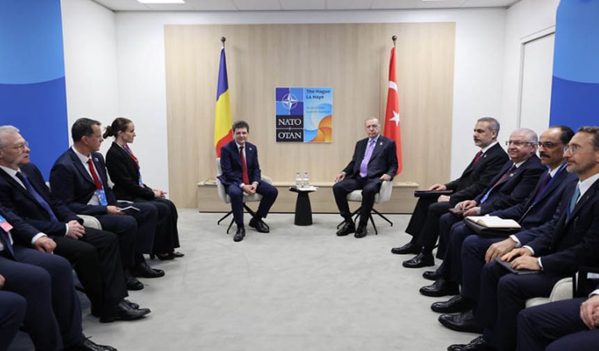 Cumhurbaşkanı Erdoğan, Romanya cumhurbaşkanı Nicuşor Dan ile görüştü