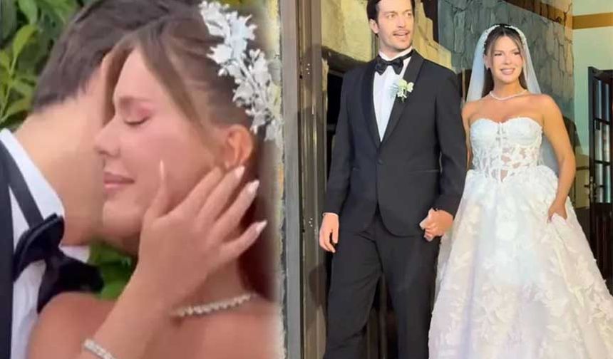 Feyyaz Şerifoğlu ve spiker Merve Dinçkol dünya evine girdi