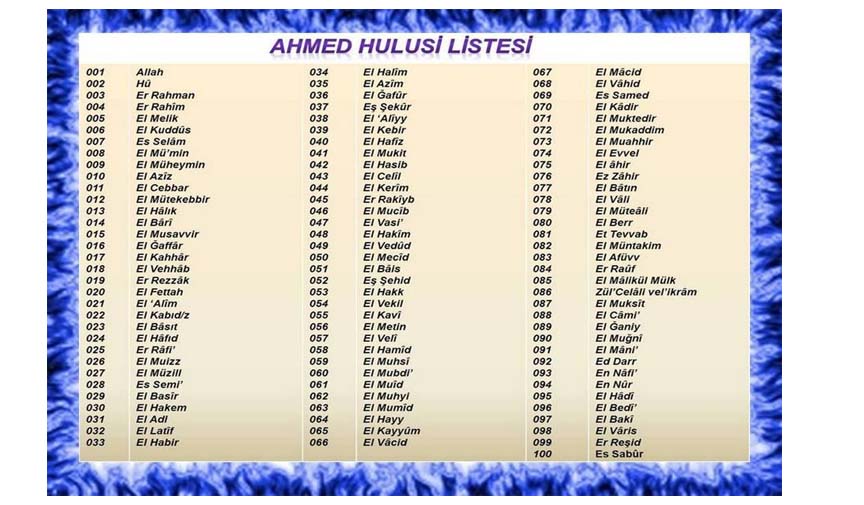 allah-esmaül hüsna- 