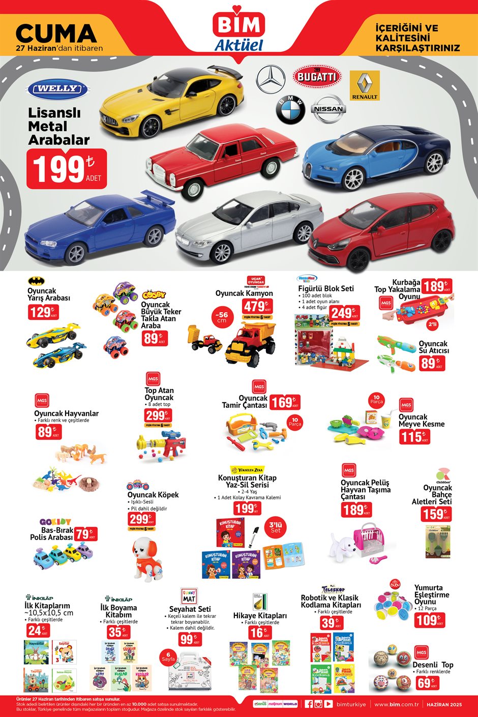 BİM aktüel 27 Haziran kataloğu