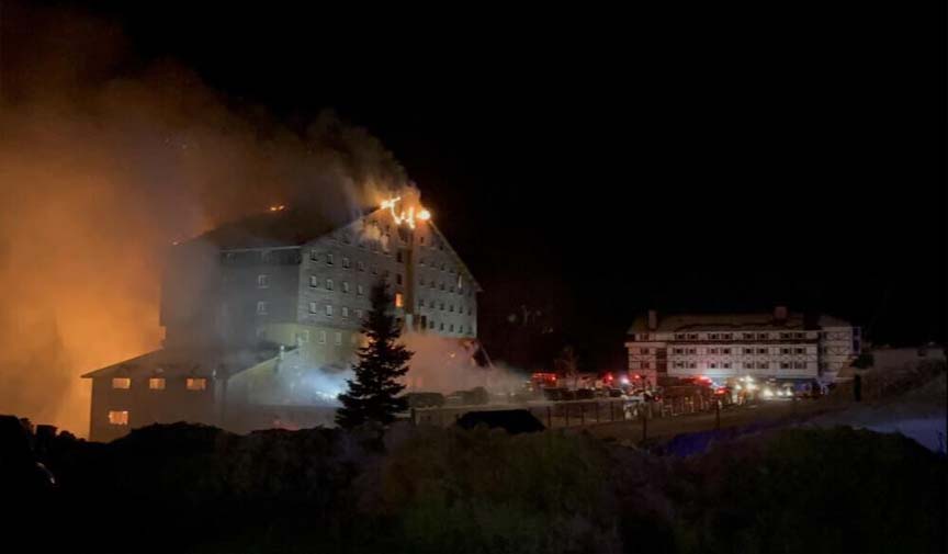 Grand Kartalkaya Otel Yangın