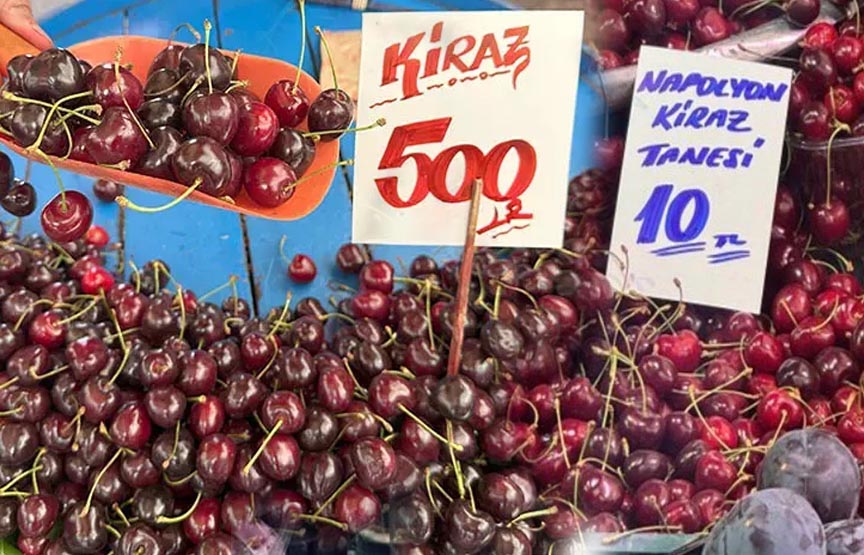 Kilosu 500 Tanesi On Lira Kiraz