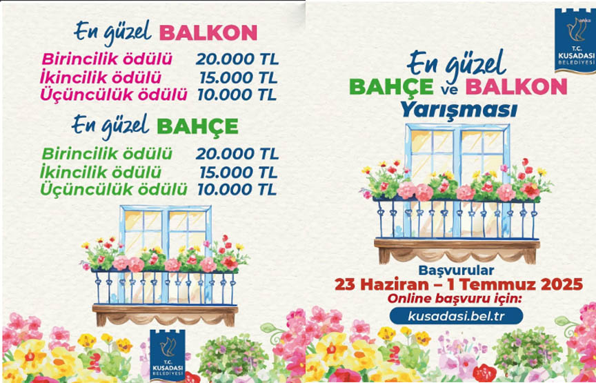 Kuş Adasında En Güzel Balkon Yarışması