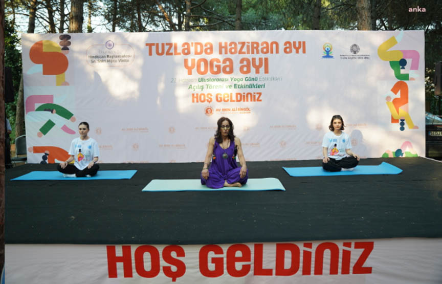 tuzla belediyesi yoga etkinliği